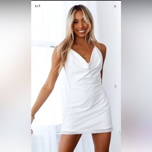 HELLO MOLLY DISCO ETERNAL DRESS WHITE